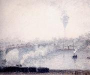 Camille Pissarro Rouen,Effect of Fog oil painting on canvas